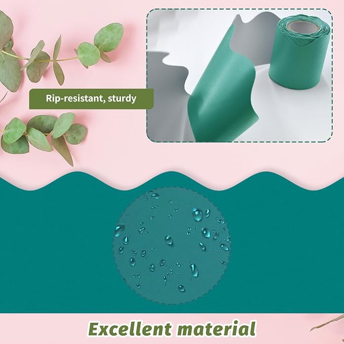 8 Rolls 262.4 Ft Bulletin Board Borders - Green Scalloped Bulletin Board Borders for Classroom, School & Office Decor - Bulletin Boards Decorations - Bulletin Boards Trim