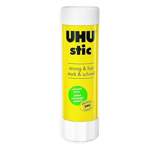 UHU Stic Glue Stick - Solvent Free - Clear Application - 40G - Pack of 6