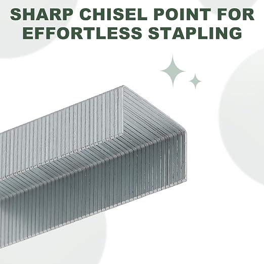 M&G 24/8 Heavy Duty Staples for Stapler, 10000pcs(500pcs Per Box) Staples 50 Sheets Capacity for Standard Stapler Smooth Stapling for Home Office Supplies, Silver