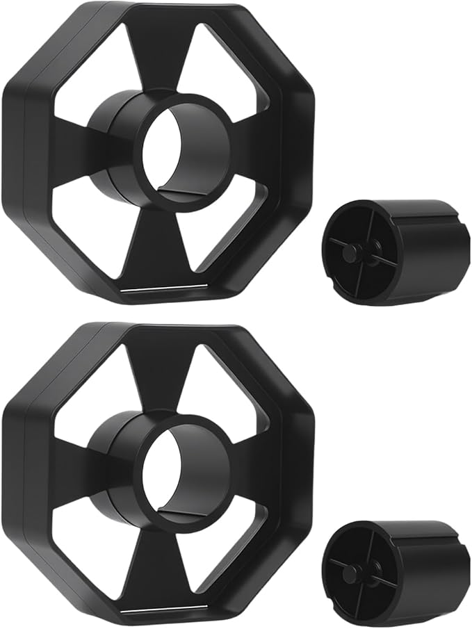 Tape Dispenser Replacement Core Set, 1" and 3" Plastic Tape Roll Insert, Black Tape Dispenser Core for Shop, Office, and School, Durable Spare Parts for Easy Tape Dispensing and Replacement