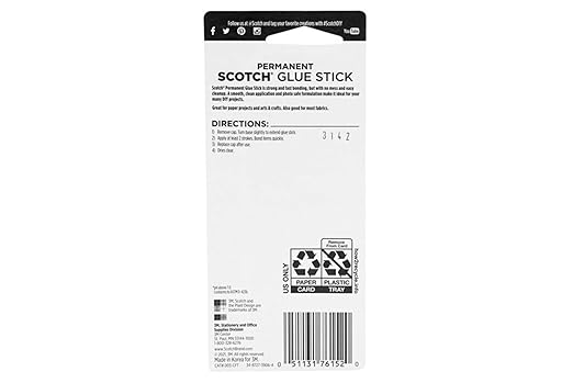 Scotch Glue Stick, 1.41 oz, 1/Pack, Acid Free and Photo Safe (003-CFT)