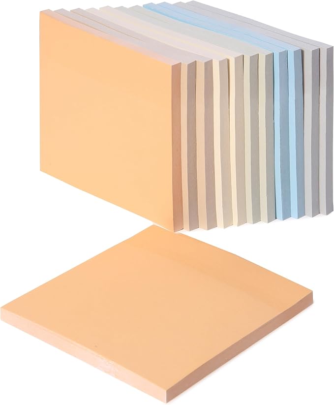 Mr. Pen- Sticky Notes, 3"x3", 12 Pads, 600 Sheets, Colorful | Sticky Notes Bulk, Self-Stick Note Pads, Perfect for Office, School, Home, Study & Organization