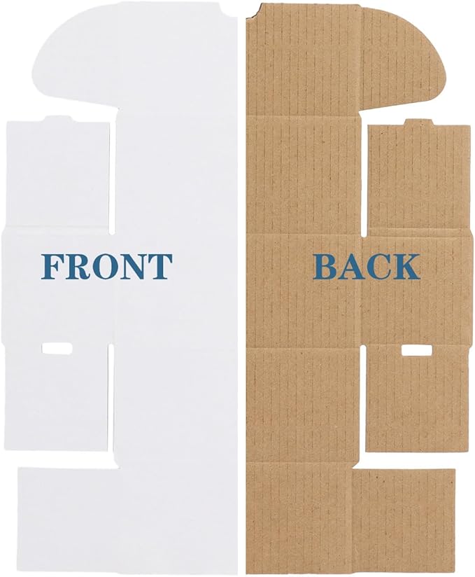 ZBEIVAN 4.6x2.2x2.2 White Shipping Boxes Set of 100, Corrugated Cardboard Mailer Boxes for Packaging Small Business Mailing Gifts