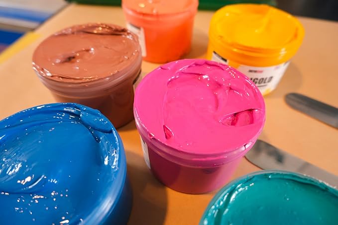 Rapid Cure® Screen Printing Ink Pink (5 Gallon - 640oz.) - Plastisol Ink for Screen Printing, Fast Curing Fabric Paint - Screen Print Direct®, USA Made