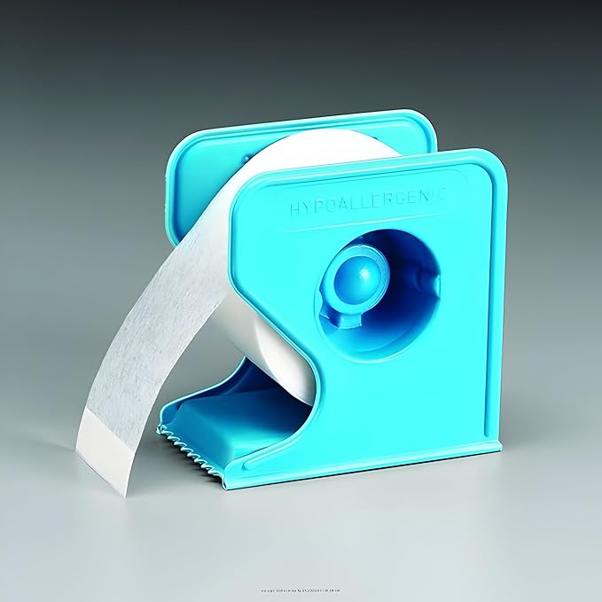 Micropore Surgical Medical Tape with Dispenser, Skin Friendly Paper, 1 Inch X 10 Yard, White, NonSterile, 2 Each