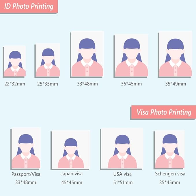 YOTON Photo Printer, Picture Printer with 54 Sheets (4"x6") & 1 Ink Ribbon, Support AR Video Printing, Wi-Fi Connection, Portable Photo Printer for iPhone/Android/Laptop