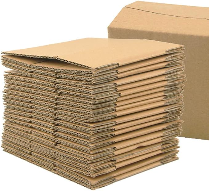 4x4x4 Shipping Boxes Set of 40, Brown Kraft Corrugated Cardboard Small Gift Boxes Mailers for Packaging(10.2x10.2x10.2 cm)