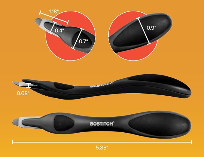 Bostitch Office Easy Staple Remover, Magnetic Tip, 3-Pack (40000M-BLK-3PK)