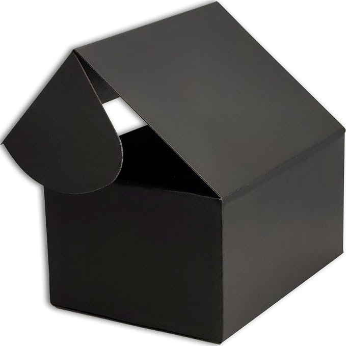11x6x6 Shipping Boxes Black Mailer Corrugated Cardboard Box Set of 20 | for Packaging, Literature, Packing, Mailing, Storage, Small Business, Moving, Gift, Supplies, Quick Fold, Tab Locking