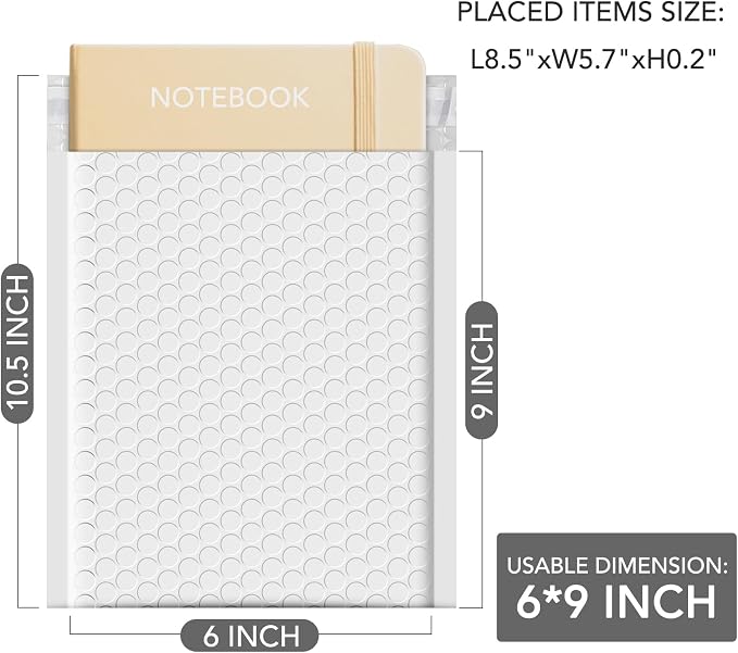 GSSUSA White Bubble Mailers 6x10 Small Padded Envelopes 9600 Pack,1 Pallet | Usable Size 6x9, Self-Seal, Waterproof Opaque Shipping Bags, Strong Adhesion, Pallet, Mailing Supplies, Business, #000