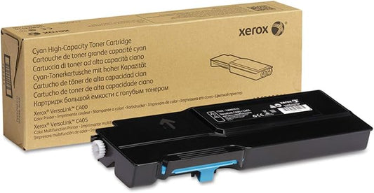 Xerox VersaLink C400/C405 Cyan High Yield Toner | Genuine cyan toner, high 4800 page yield, vibrant color, VersaLink C400 and C405 compatibility