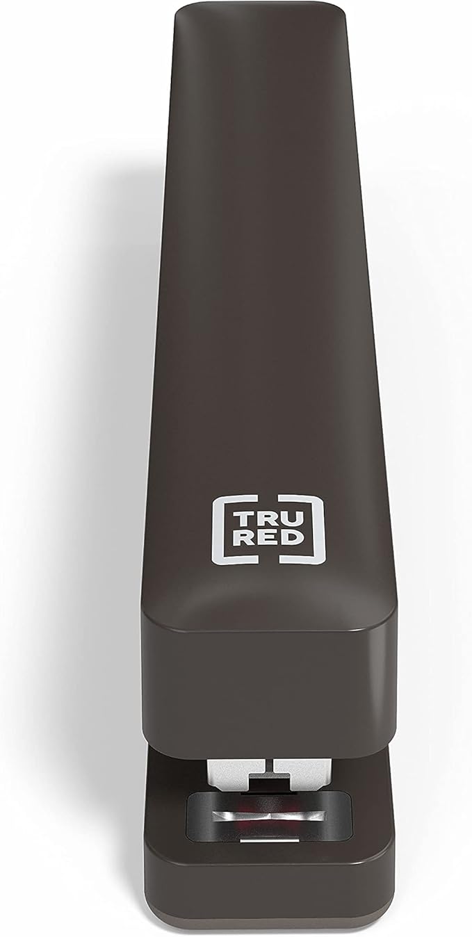 TRU RED Desktop Stapler, 20‑Sheet Capacity, Black – Everyday Office Stapler