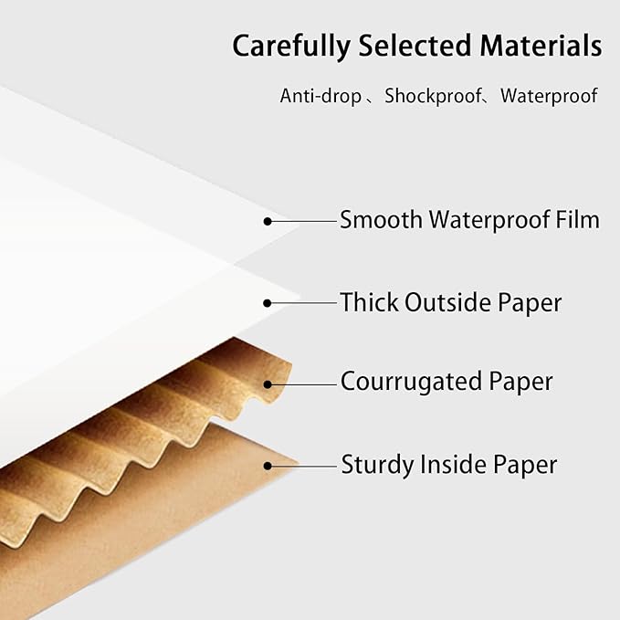 10x7x6 White Shipping Boxes, 30-Pack Mailing Boxes for Small Business, Corrugated Cardboard for Shipping, Packaging