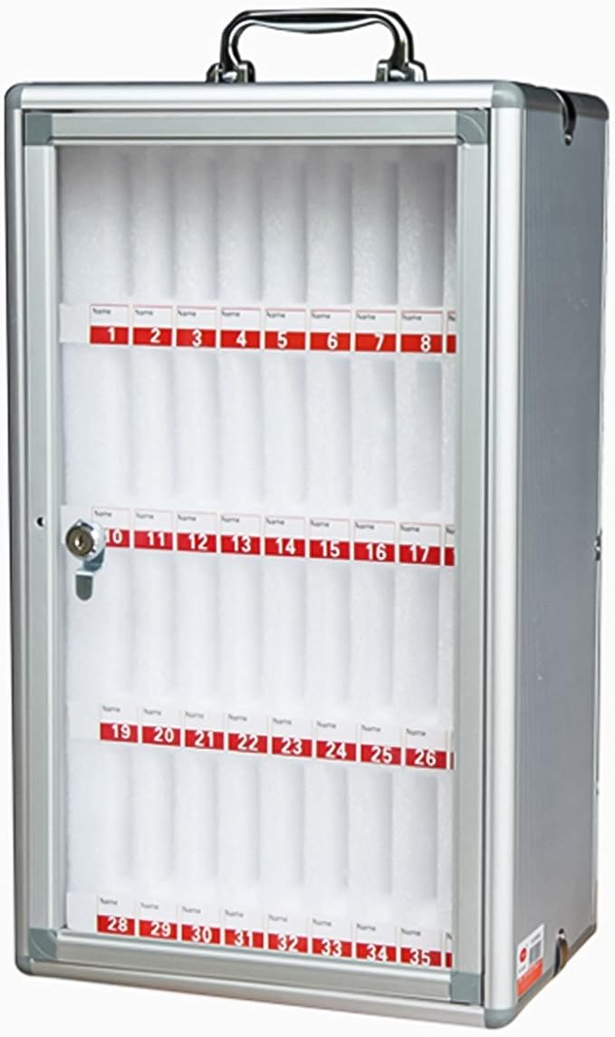 12/24/36/48/60 Slots - Cell Phones Storage Cabinet, for School, Office - Durable and Stylish, Aluminum Alloy Cell Phones Holder Storage Box (Size : 36)