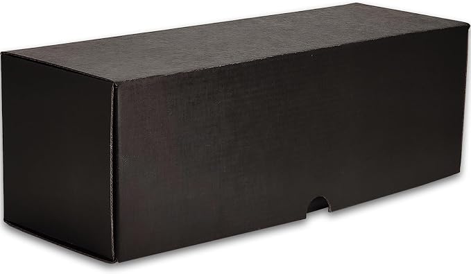 12x6x4 Shipping Boxes Black Mailer Corrugated Cardboard Box Set of 25 | for Packaging, Literature, Packing, Mailing, Storage, Small Business, Moving, Gift, Supplies, Quick Fold, Tab Locking