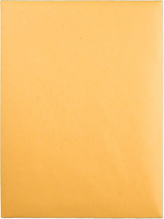 Quality Park 9 x 12 Postage Saving ClearClasp Envelopes, with Reusable Redi-Tac Closure & Gummed Flap, 28 lb Kraft Paper, 100 per Box (QUA43568) (Pack of 5)