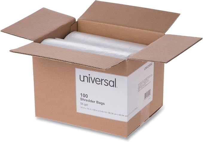 Universal 35952 High-Density Bags, 56 Gal Capacity Shredder (UNV35952)