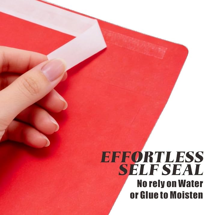 30 Pack A4 Blank Cards with Envelopes, 4x6 Colored Folded Cardstock and Matching Colored Self-Seal Envelopes, Printable Thank You Greeting Cards, for Custom Printing, Wedding, Birthday & All Occasions