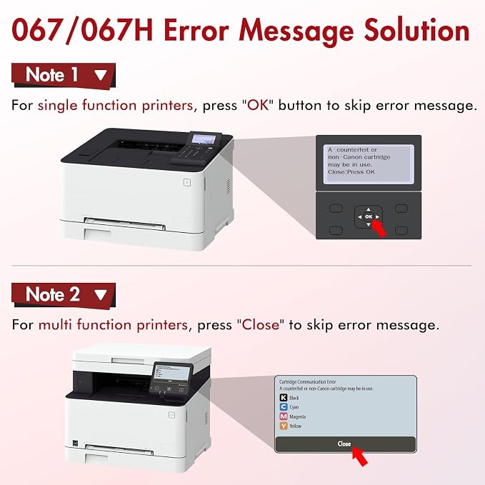 067H 067 Toner Cartridge Set MF654CDW MF656CDW MF650C High Yield Ink | Compatible for Canon Color ImageCLASS LBP632CDW MF655CDW MF653CDW LBP633CDW LBP630C MF652Cdw MF651Cw LBP631Cw Printer 4 Pack