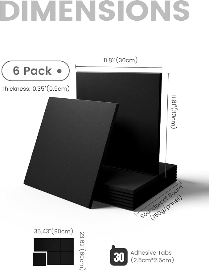 Fluxynara Felt Bulletin Board & Cork Board Alternative, Black | 36" x 24" Pin board, Removable Adhesive Tabs, Easy Install Without Wall Damage, For Home Office Decor