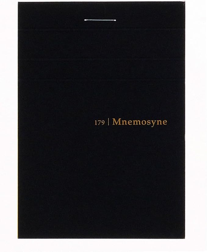Maruman Mnemosyne Legal Pad, Vertical A7, 2.91"x4.13", 5mm Grid | 130 Perforated Graph Paper Pages, Top Stapled Binding, Refill Notepad, For Office, Meetings, Note-Taking, Made in Japan