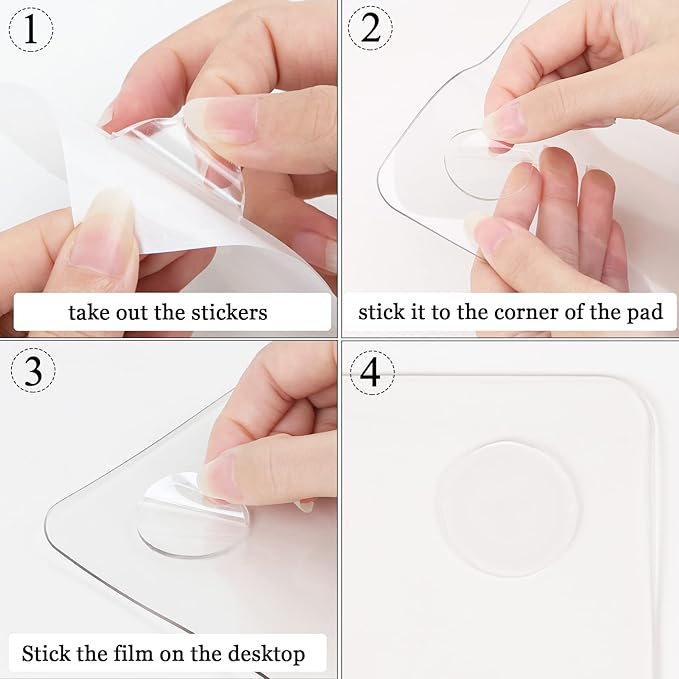 Clear Writing Desk Pad, 47.2’’x16.9” Heat Resistant Waterproof PVC Round Edge Durable Desk Protect Mat, Anti-Static Writing Mat Table Protector
