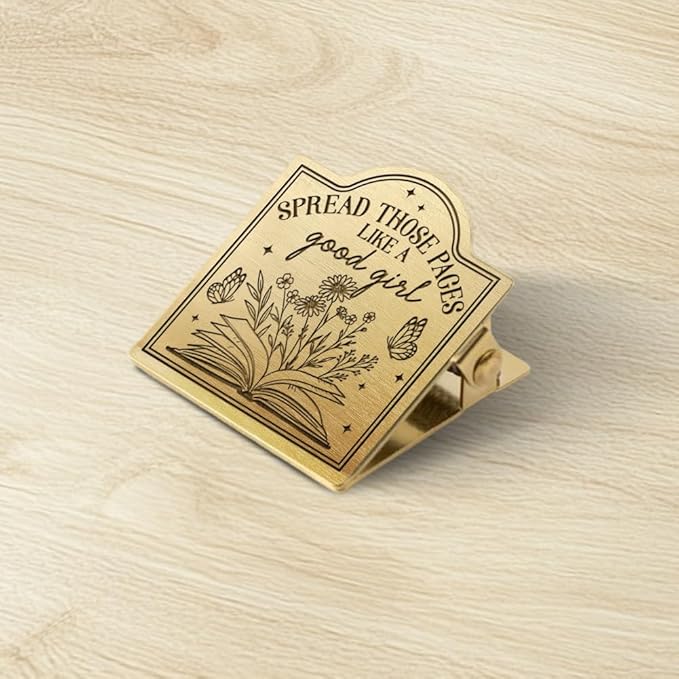 ANATTASOUL Travel Journal Clip Vintage Wildflower Book and Butterfly Metal Book Clips, Decorative Heavy Duty Journal Clips to Hold Journal Open for Notebook, Photo, Office Kitchen Home DIY Use