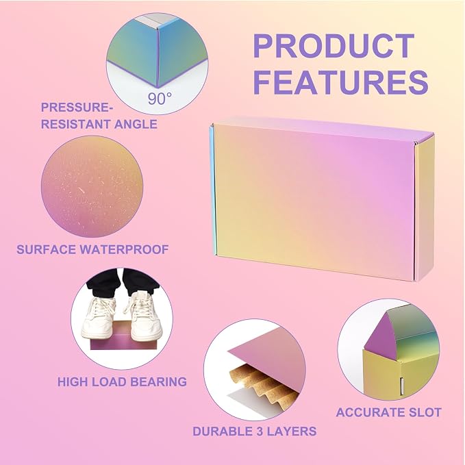 Shipping Boxes Small, 6x4x2 Inches 15 Pack Colorful Cardboard Mailer Boxes, Mailing Boxes for Packaging Small Business
