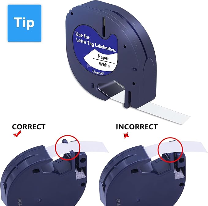 Hehua Compatible with Dymo 91330 12mm Label Maker Tape 20PK Refills 10697 | 1/2 inch; 12mm label;Dymo LT 91330; Black ink on White; For Label Manager LT-100H 100T 110T 200B QX50 XM 2000