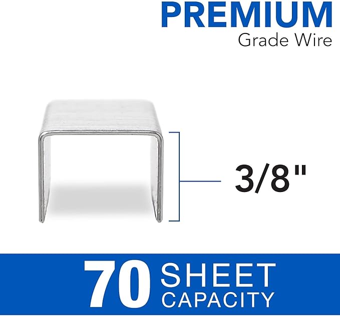 Swingline Staples, Premium High Capacity for Desktop Staplers, 3/8" Length, 125/Strip, 2500/Box, Jam Free, Optima (35550)