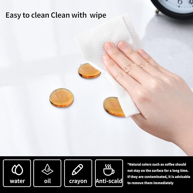 Clear Desk Mat, Non-Slip PVC Desk Protector Mat with Round Edge, Heat Resistant & Waterproof Clear Desk Writing Mat for Home and Office (27.6"*13.8")