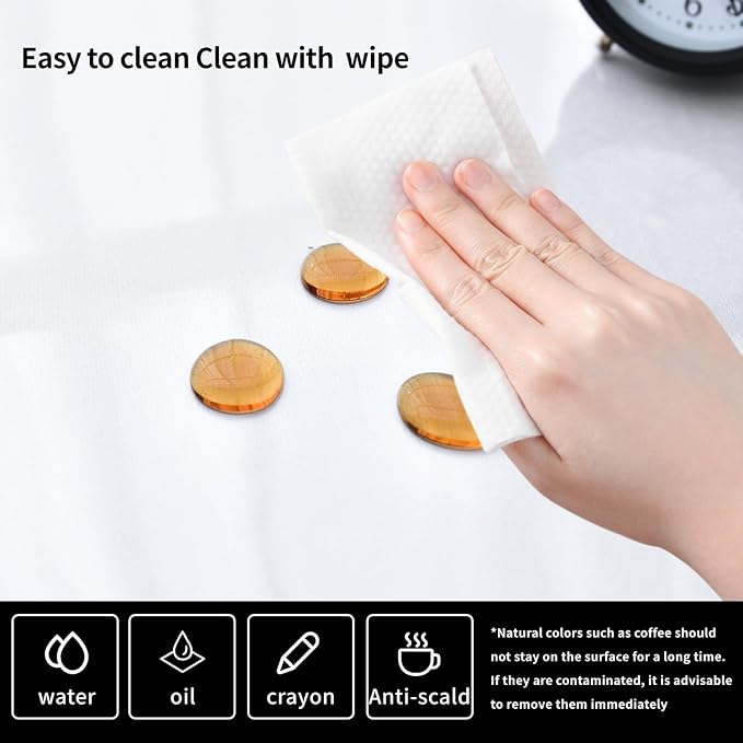 Clear Desk Mat, Non-Slip PVC Desk Protector Mat (27.6"*13.8") | Desk Mat with Round Edge, Heat Resistant & Waterproof Clear Desk Writing Mat for Home and Office