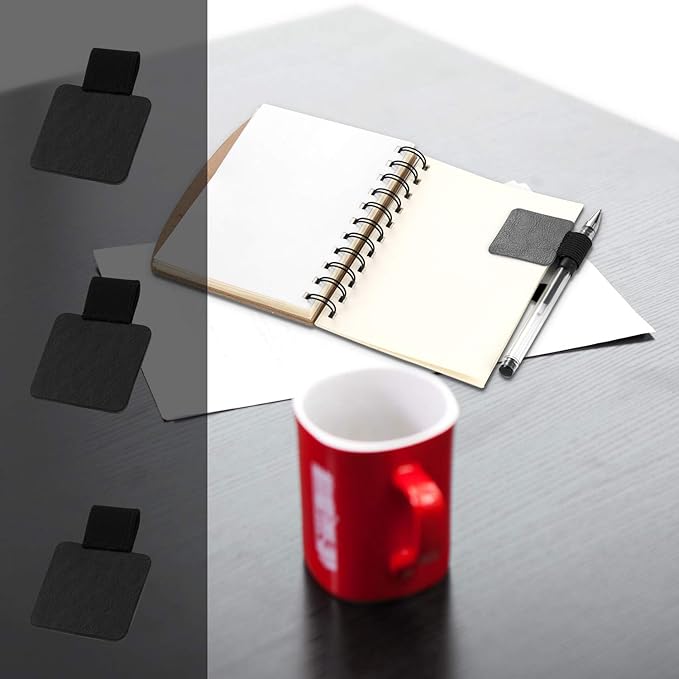 Pen Loop Holder Set, 12 Pack Self-Adhesive Pencil Holder Elastic Design for Notebooks, Journals, Calendars with 12 Colors (12 Pcs)