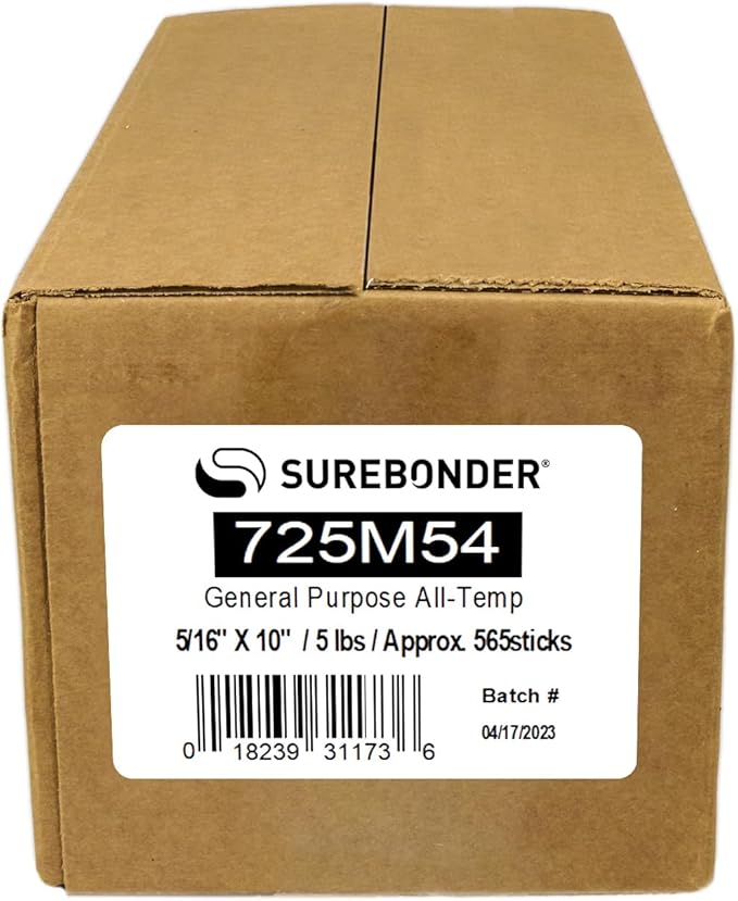 Surebonder Mini Size Clear Dual Temp Hot Glue Sticks – 5 lb Box, Perfect for Crafts, DIY, & All-Purpose Use, Approximately 565 Mini Glue Sticks