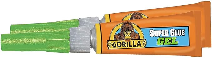 Gorilla Super Glue Gel, Two 3 Gram Tubes, Clear, (Pack of 10)