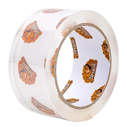 TAPEBEAR Super Clear Packing Tape 1.88" x 55Yards 2.7mil Thick Moving Tape | Storage Packaging Tape Heavy Duty Tape Refills, High Transparency, Long Lasting, 12Rolls