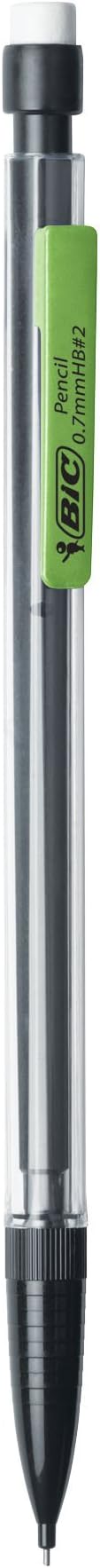 BIC Xtra-Precision Mechanical Pencil, Clear Barrel, Fine Point (0.5mm), 5-Count (Pack of 2)