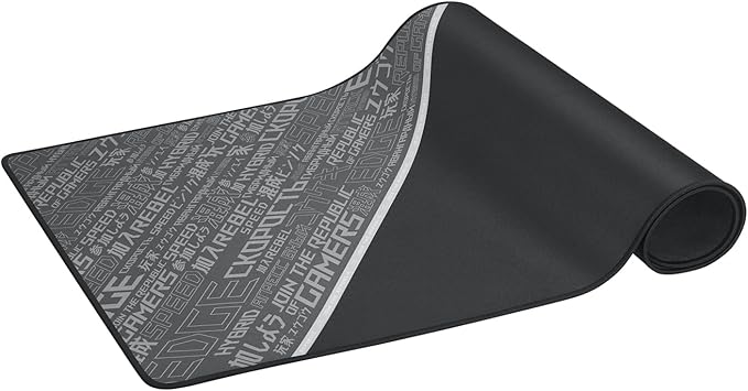 ASUS ROG Sheath BLK Gaming Mouse Pad – 35.4” x 17.3", Extra-Large Surface, Ultra-Smooth for Precise Mouse Control, Anti-Fray Stitched Edges, Non-Slip Base - Black/Gray