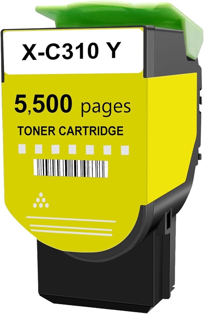 Toner for Xerox C315 C310 Printer,5,500 Pages High Capacity Ink Cartridge Replacement 006R04367 Code Compatible 006R04359 Standard Capacity C310/DNI C315/DNI Color Multifunction Printer(Yellow)