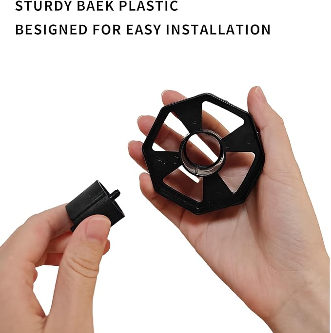 Tape Dispenser Replacement Core Set, 1" and 3" Plastic Tape Roll Insert, Black Tape Dispenser Core for Shop, Office, and School, Durable Spare Parts for Easy Tape Dispensing and Replacement