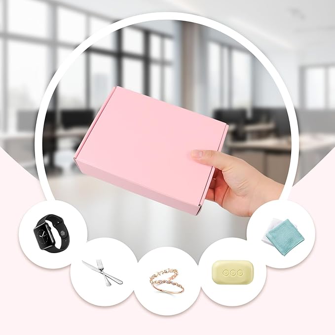 FORBFAN 7x5x2 Pink Shipping Boxes Small 30 Pack, Mailing Boxes for Small Business, Corrugated Cardboard Boxes for Shipping Packaging