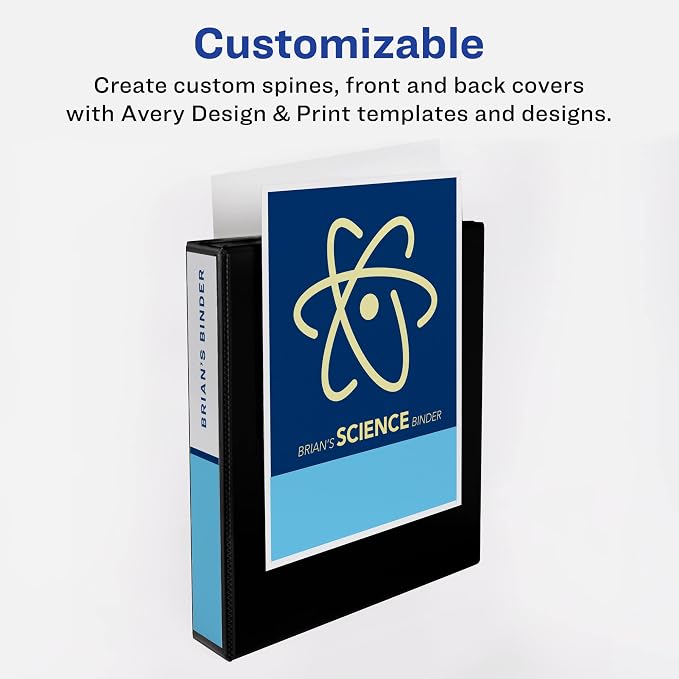 Avery® Heavy-Duty Dual Color 3 Ring Binder, 0.5", 1 Mint/Coral Binder | For School, Home and Office Organizing, DuraHinge Tear-Resistant Spine, DuraEdge Split-Resistant Sides, Clear Pockets