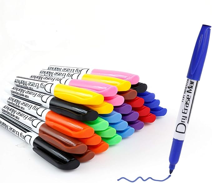 Volcanics Whiteboard Markers Bulk, 80 Count Assorted Colors, Fine Tip Dry Erase Markers for Office, Conference Rooms, Meetings & Business Use