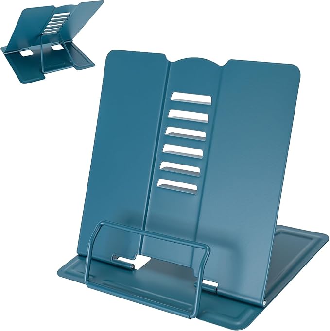 Metal Book Stand Adjustable Book Holder for Reading