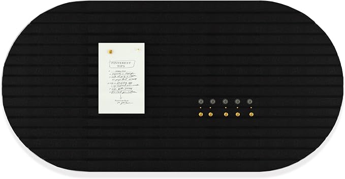 Felt Bulletin Board 47" x 24", Cork Board Alternative with 30 Push Pins | 4 Customizable Modular Decorative Felt Pin Board, Vision Board for Office Home Bedroom Wall Decor, Photo Picture Display