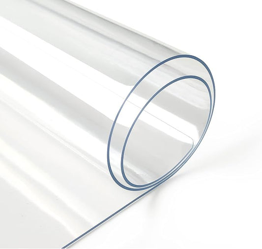Deep Dream 1.5mm Clear Desk Cover Protector, 12×24 Inch Clear Desk Cover, Rectangular Vinyl Desk Pad, PVC Plastic Table Cover for Office, Dresser, Night Stand, Computer & Writing Desk Tabletop