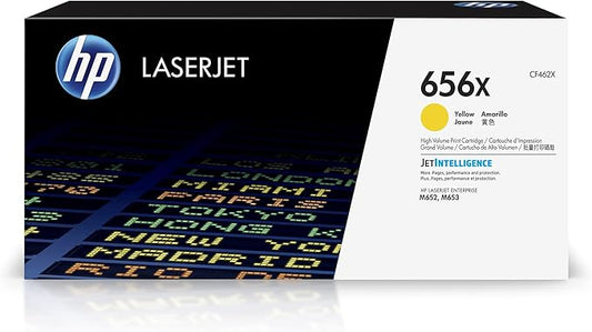 HP 656X Yellow High-Yield Toner Cartridge | Works Color LaserJet Enterprise M652, M653 Series | CF462X