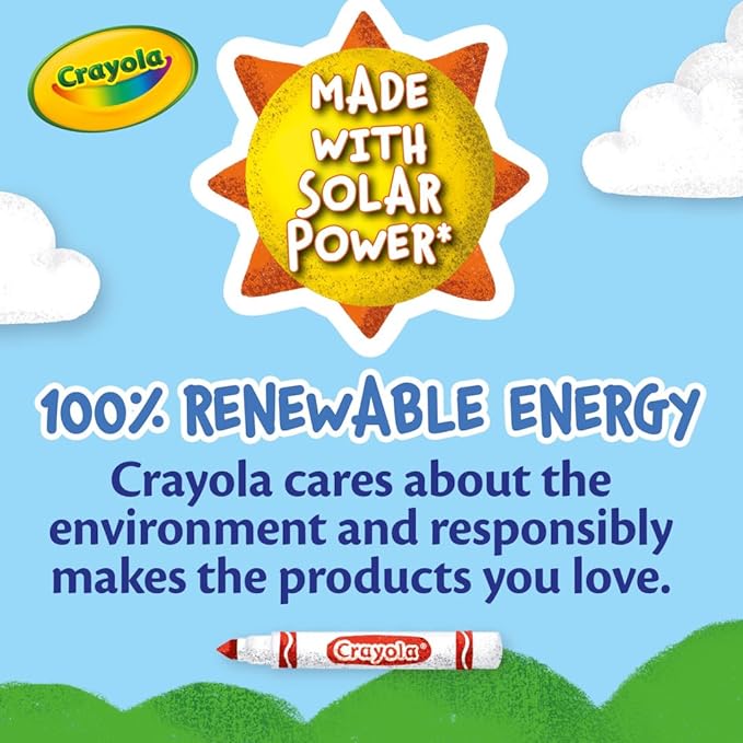 Crayola 12 Count Washable Bulk Markers, Green