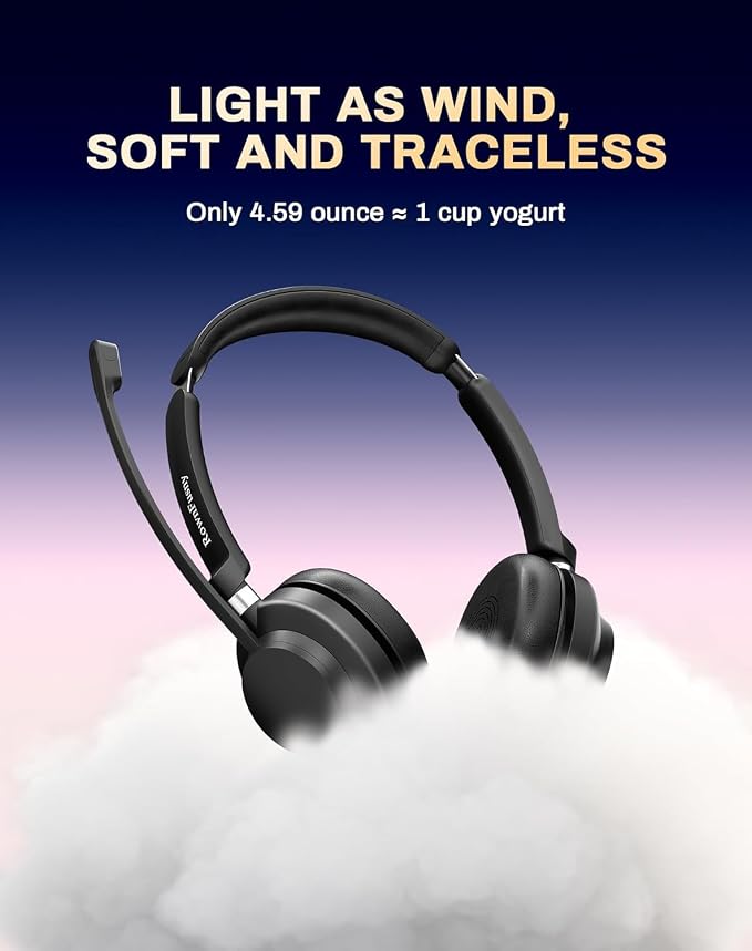 USB Headset with Microphone for PC/Office/Call Centers/Home | Computer Headset with Volume Control & Mic Mute,Compatible with Teams/Zoom/Skype