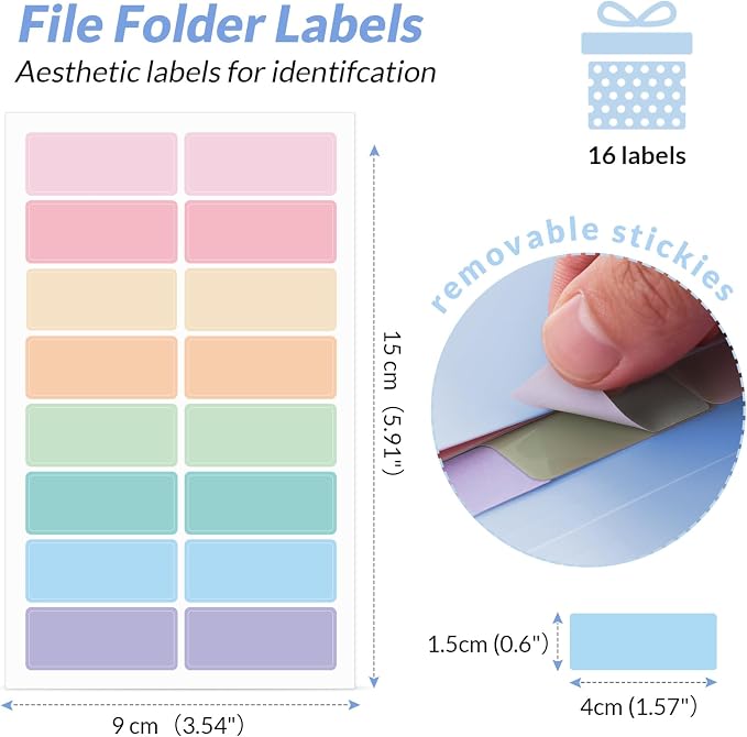 SKYDUE Cute Accordion File Organizer, Expanding File Folder with 8 Pockets, Document Organizer with Colorful Tabs for School, Office, Hospital Tax, Receipts Storage Letter/A4 Size Blue